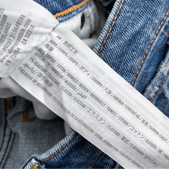 Abercrombie & Fitch The Kick Flare Ultra High Rise Jeans Button Fly Stretch 25 - Picture 10 of 14